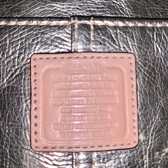 COACH Gold Adjustable Strap Crossbody Bag Purse - Picture 4 of 6